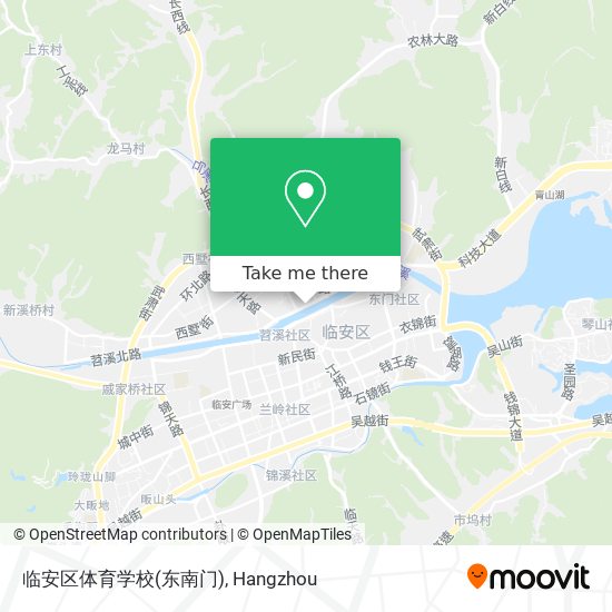 临安区体育学校(东南门) map