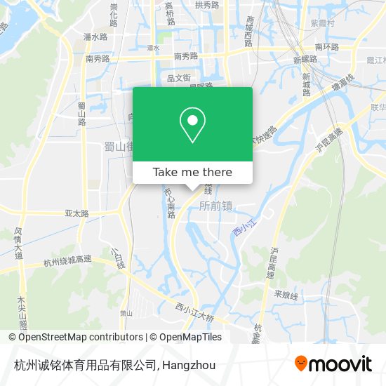 杭州诚铭体育用品有限公司 map