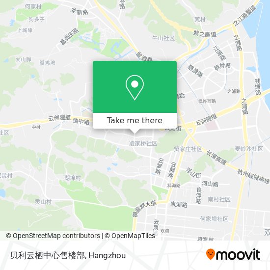 贝利云栖中心售楼部 map