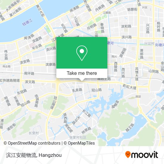 滨江安能物流 map