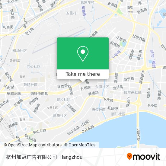 杭州加冠广告有限公司 map