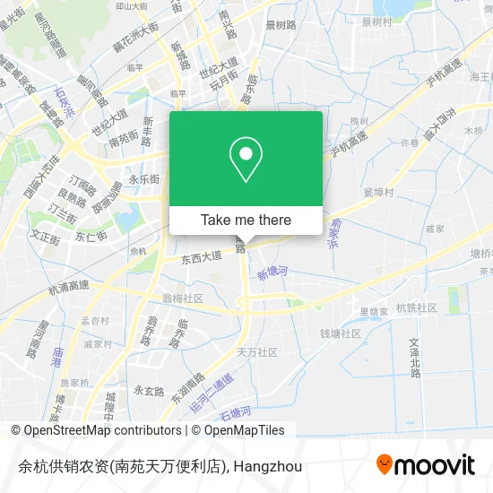 余杭供销农资(南苑天万便利店) map