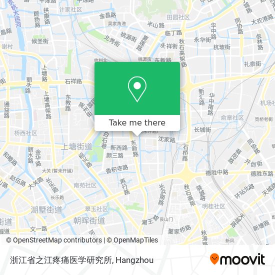 浙江省之江疼痛医学研究所 map