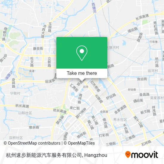 杭州速步新能源汽车服务有限公司 map