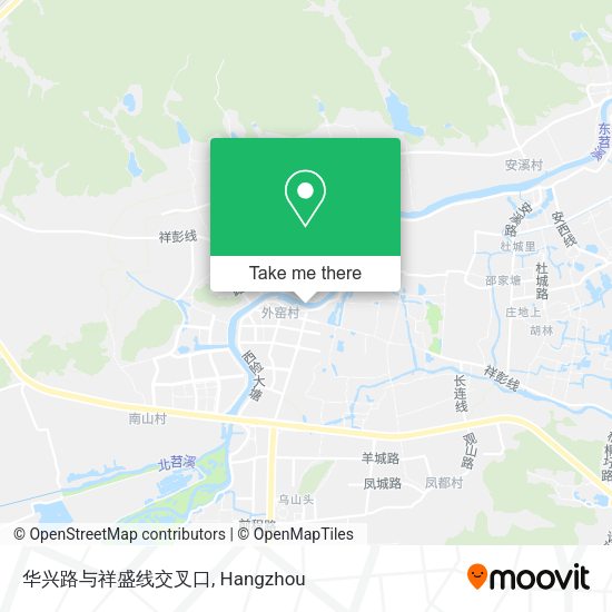 华兴路与祥盛线交叉口 map