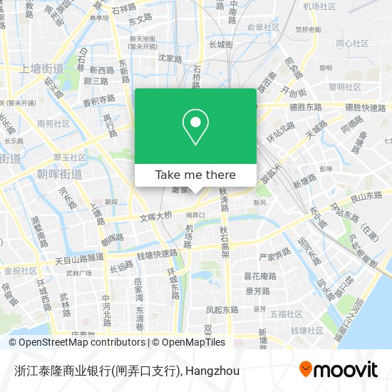 浙江泰隆商业银行(闸弄口支行) map