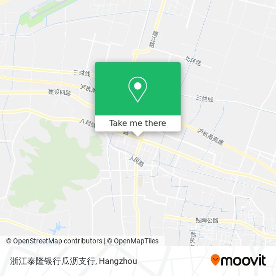浙江泰隆银行瓜沥支行 map