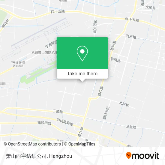 萧山向宇纺织公司 map