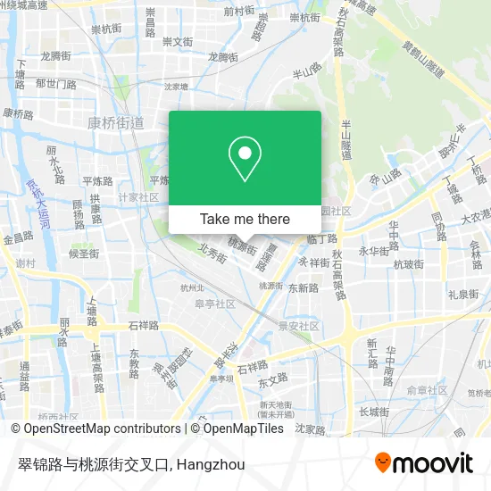 翠锦路与桃源街交叉口 map
