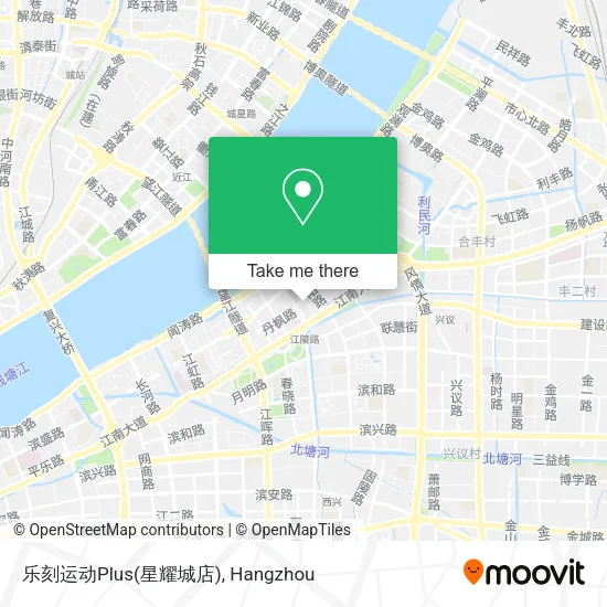 乐刻运动Plus(星耀城店) map