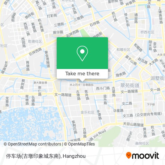 停车场(古墩印象城东南) map