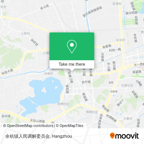 余杭镇人民调解委员会 map