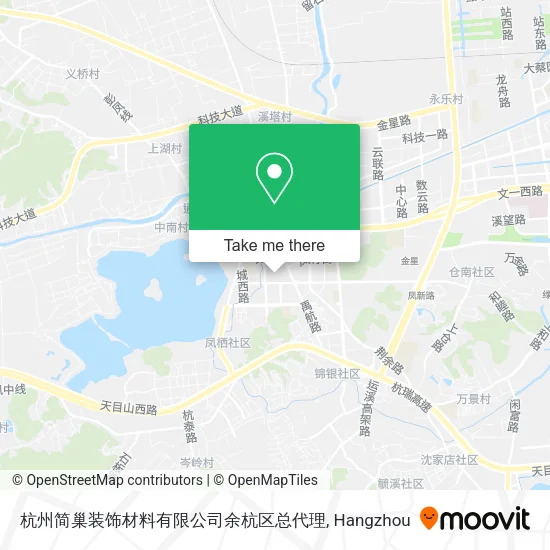 杭州简巢装饰材料有限公司余杭区总代理 map