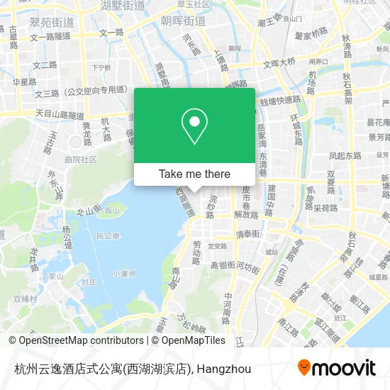 杭州云逸酒店式公寓(西湖湖滨店) map