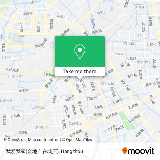 我爱我家(金地自在城店) map