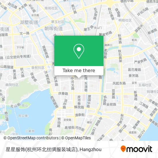 星星服饰(杭州环北丝绸服装城店) map