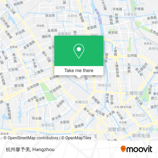 杭州馨予美 map