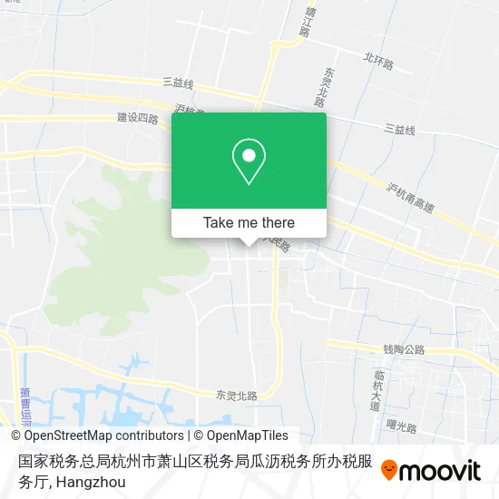 国家税务总局杭州市萧山区税务局瓜沥税务所办税服务厅 map