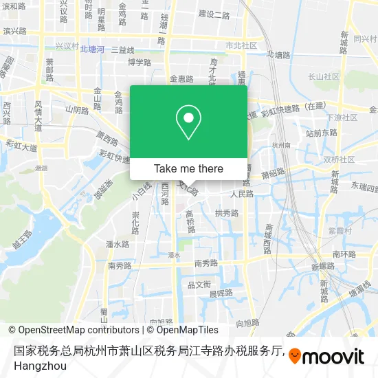 国家税务总局杭州市萧山区税务局江寺路办税服务厅 map