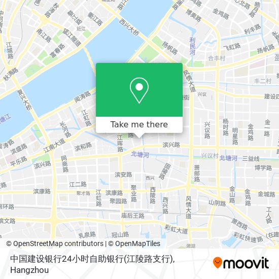 中国建设银行24小时自助银行(江陵路支行) map