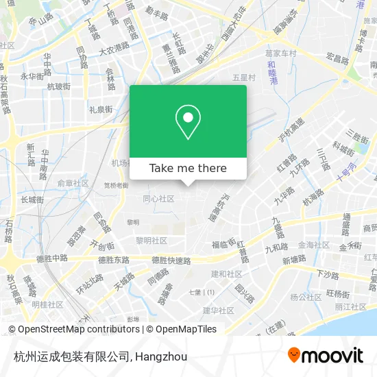 杭州运成包装有限公司 map