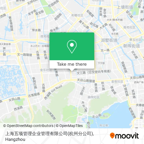 上海五项管理企业管理有限公司(杭州分公司) map