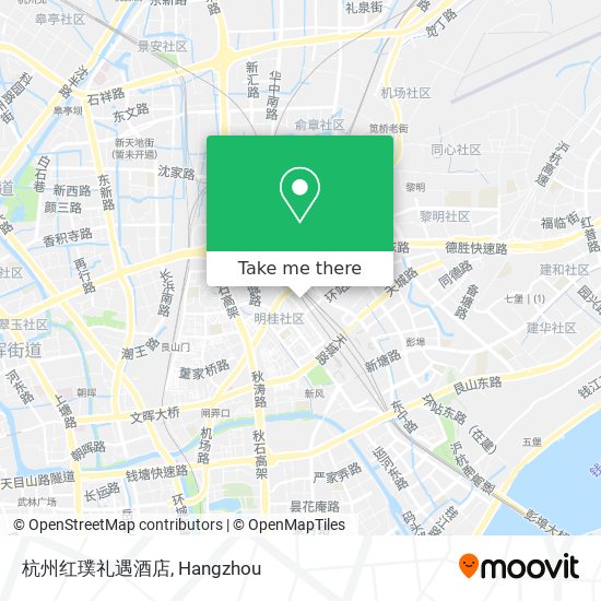 杭州红璞礼遇酒店 map