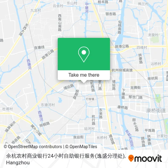 余杭农村商业银行24小时自助银行服务(逸盛分理处) map