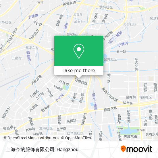 上海今豹服饰有限公司 map