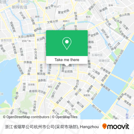 浙江省烟草公司杭州市公司(采荷市场部) map