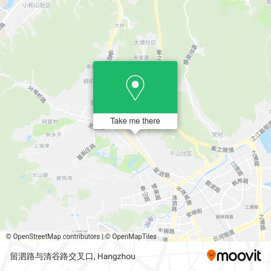留泗路与清谷路交叉口 map