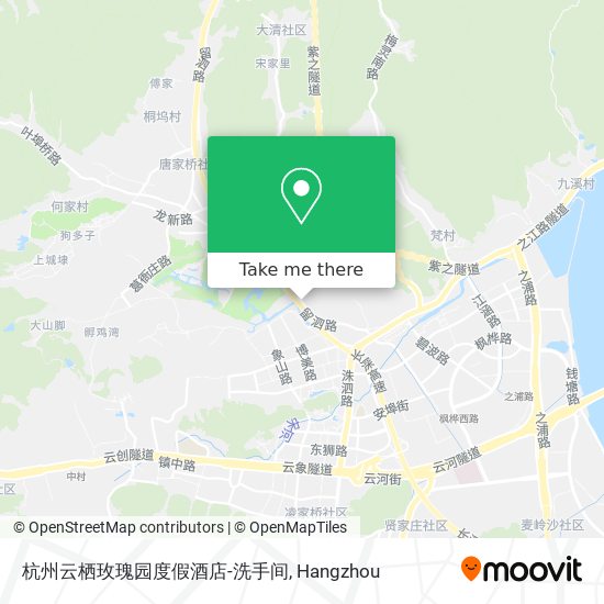 杭州云栖玫瑰园度假酒店-洗手间 map