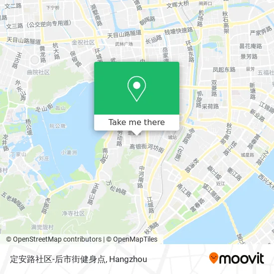 定安路社区-后市街健身点 map
