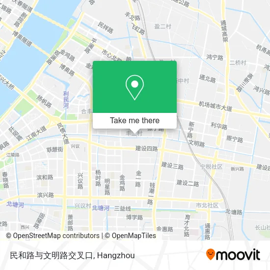 民和路与文明路交叉口 map