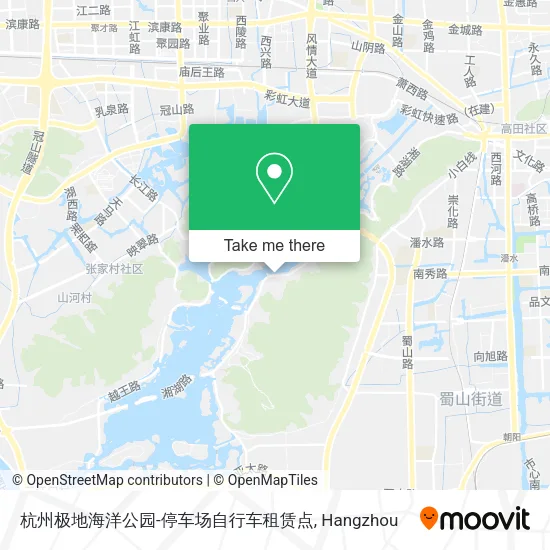 杭州极地海洋公园-停车场自行车租赁点 map