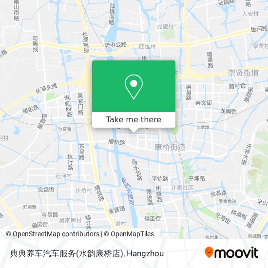 典典养车汽车服务(水韵康桥店) map
