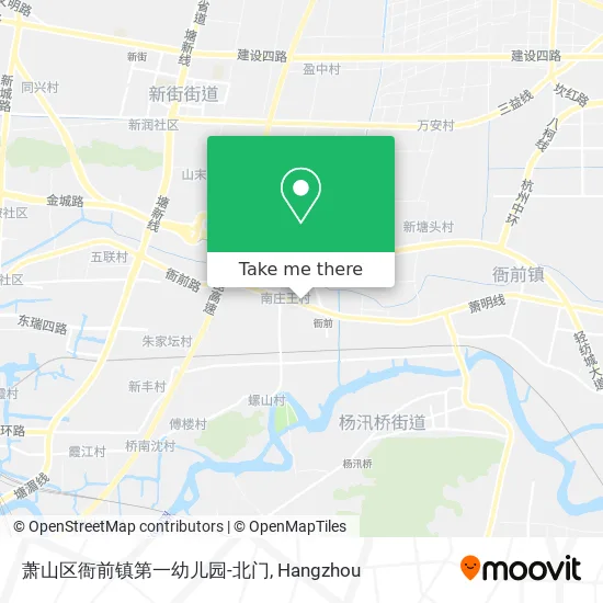 萧山区衙前镇第一幼儿园-北门 map