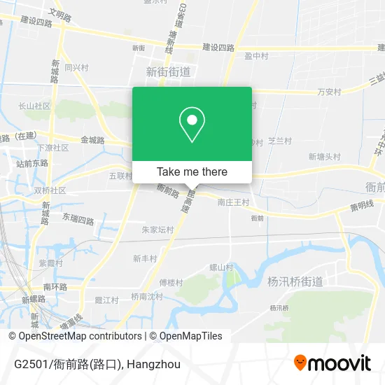 G2501/衙前路(路口) map