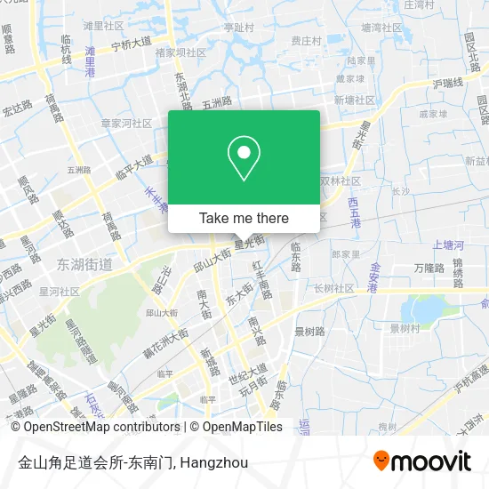 金山角足道会所-东南门 map