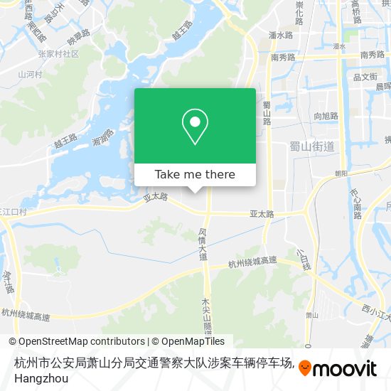 杭州市公安局萧山分局交通警察大队涉案车辆停车场 map