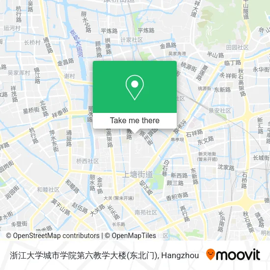 浙江大学城市学院第六教学大楼(东北门) map