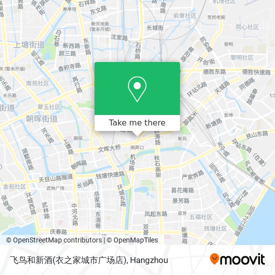 飞鸟和新酒(衣之家城市广场店) map