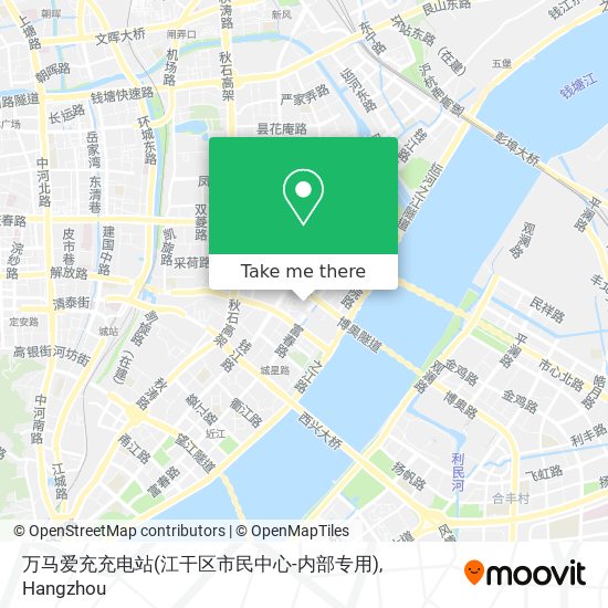 万马爱充充电站(江干区市民中心-内部专用) map