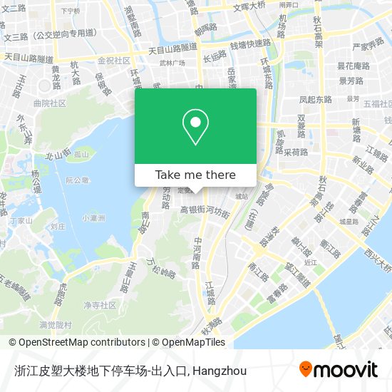 浙江皮塑大楼地下停车场-出入口 map
