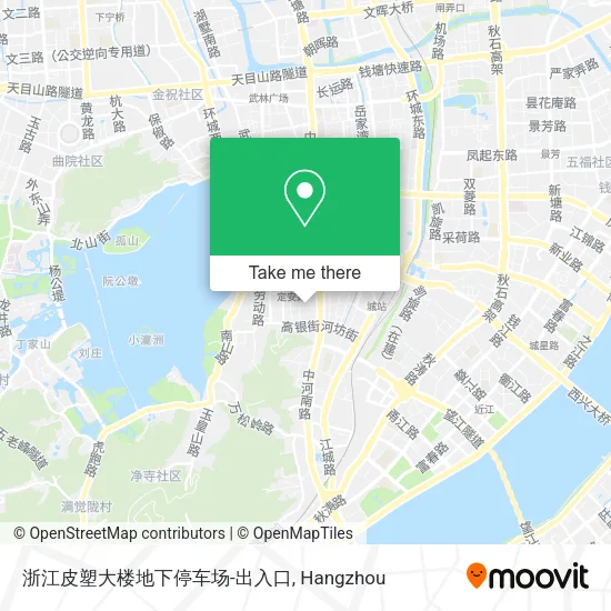 浙江皮塑大楼地下停车场-出入口 map