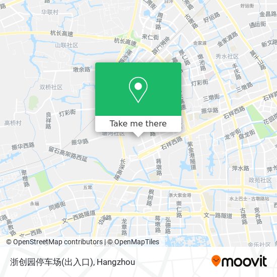 浙创园停车场(出入口) map