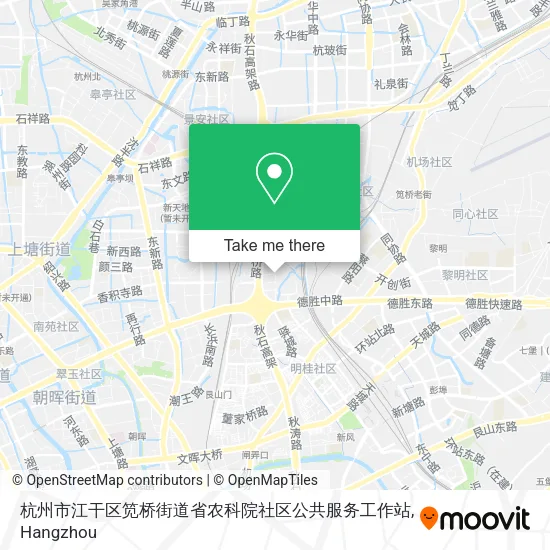 杭州市江干区笕桥街道省农科院社区公共服务工作站 map