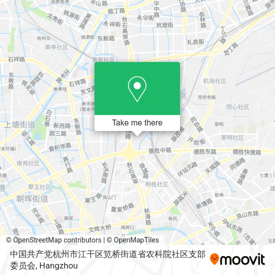 中国共产党杭州市江干区笕桥街道省农科院社区支部委员会 map