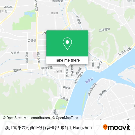 浙江富阳农村商业银行营业部-东1门 map