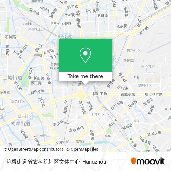 笕桥街道省农科院社区文体中心 map